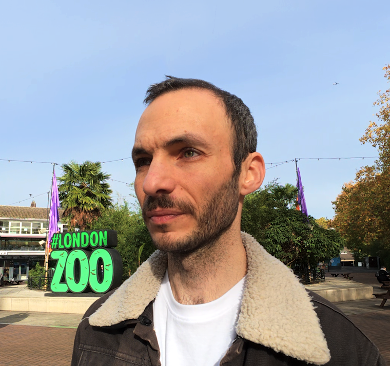 Tom Norman, known online as TempoTom, outdoors at London Zoo